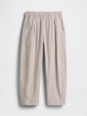 Gap Linen-Blend Easy Barrel Pants